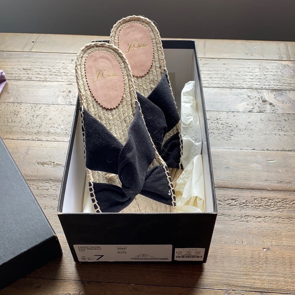 New j crew espadrille sandals